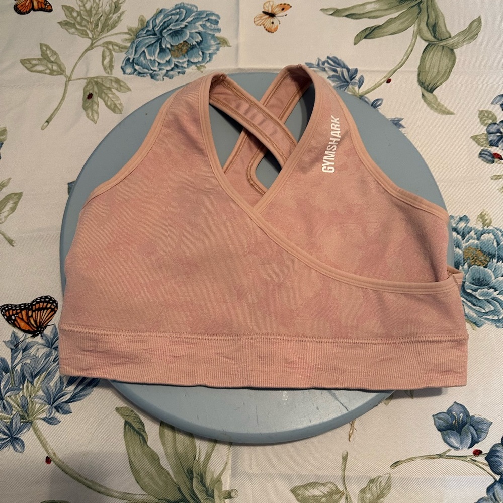 Gymshark Blush Crossover Sports Bra
